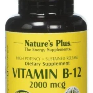 Vitamina B12 2.000 mg · Nature's Plus · 60 comprimidos