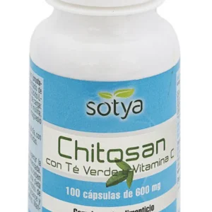Chitosan con Te Verde y Vitamina C · Sotya · 100 cápsulas