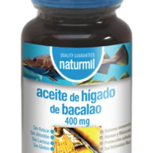 Aceite de Higado de Bacalao 400 mg · Naturmil · 45 perlas