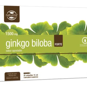 Ginkgo Biloba Forte 1.500 mg · Naturmil · 20 ampollas