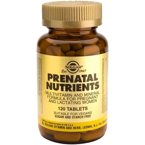 Nutrientes Prenatales · Solgar · 120 comprimidos