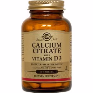 Citrato de Calcio con Vitamina D3 · Solgar · 60 comprimidos