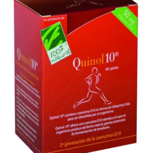 Quinol 10 - 50 mg · 100% Natural · 60 cápsulas