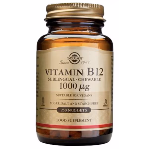 Vitamina B12 1.000 mcg · Solgar · 250 comprimidos