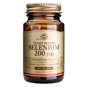Selenio 200 mcg (Sin Levadura) · Solgar · 50 comprimidos