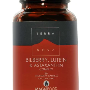 Mirtilo, Luteína y Astaxantina Complex · TerraNova · 50 cápsulas