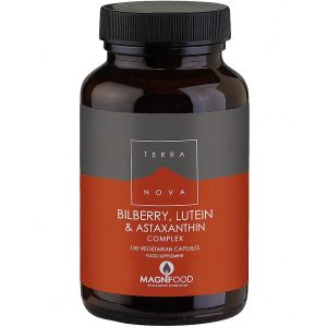 Mirtilo, Luteína y Astaxantina Complex · TerraNova · 100 cápsulas