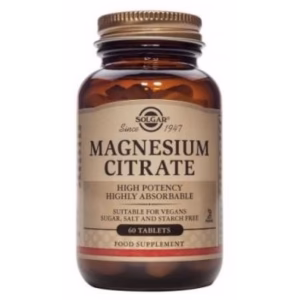 Citrato de Magnesio · Solgar · 60 comprimidos