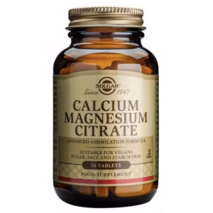 Calcio Magnesio Citrato · Solgar · 50 comprimidos