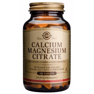 Calcio Magnesio Citrato · Solgar · 100 comprimidos