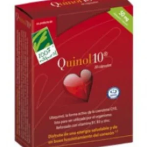 Quinol 10 - 50 mg · 100% Natural · 30 cápsulas