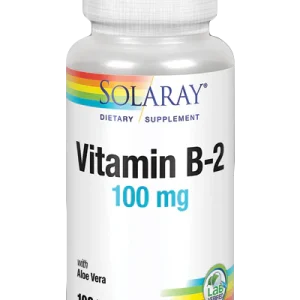 Vitamina B2 100 mg · Solaray · 100 cápsulas