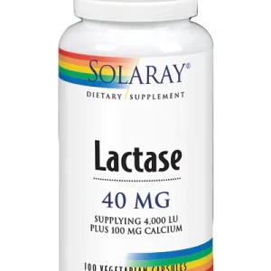 Lactase 40 mg 4000 FCC · Solaray · 100 cápsulas