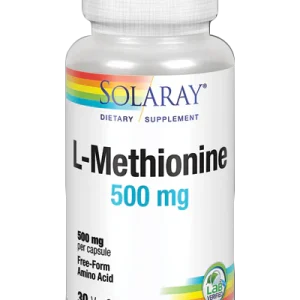 L-Metionina 500 mg · Solaray · 30 cápsulas
