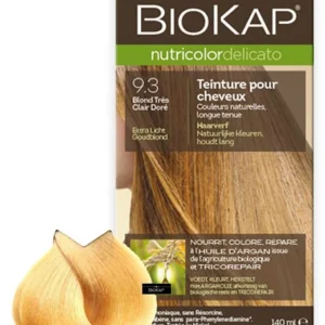 Biokap Nutricolor Delicato 9.3 Rubio Muy Claro Dorado · Biokap · 140 ml