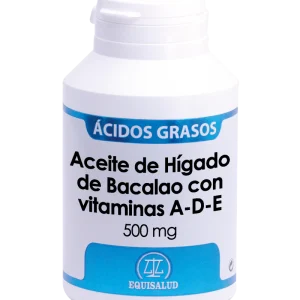 Aceite de Hígado de Bacalao con Vitaminas A-D-E · Equisalud · 180 perlas