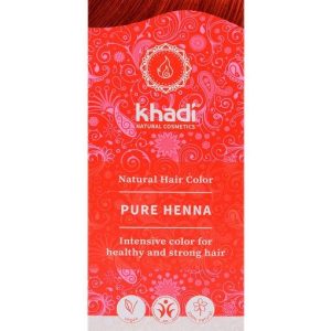 Henna Natural 100% Pura · Khadi · 100 gramos