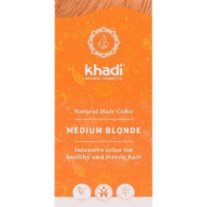 Tinte Vegetal Rubio Medio · Khadi · 100 gramos