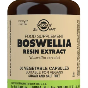 Boswellia Extracto de Resina · Solgar · 60 cápsulas