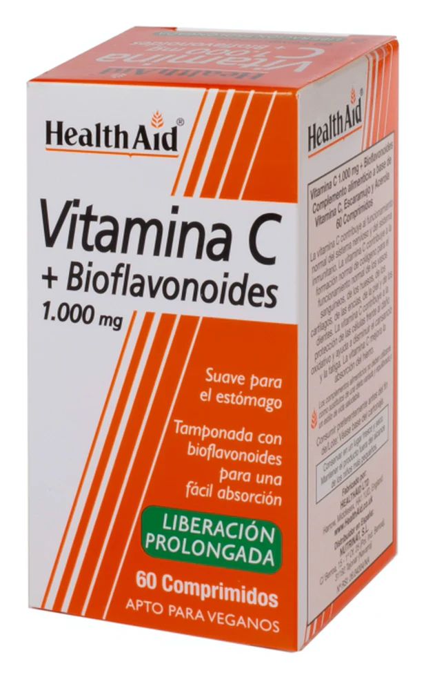 Vitamina C Bioflavonoides · Health Aid · 60 comprimidos