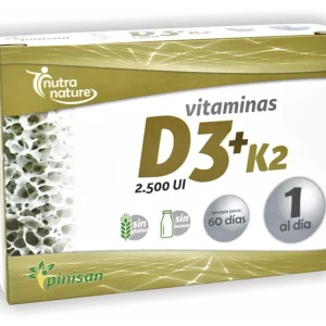 Vitaminas D3 + K2 · Pinisan · 60 cápsulas