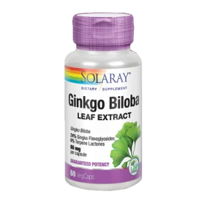 Ginkgo Biloba · Solaray · 60 cápsulas