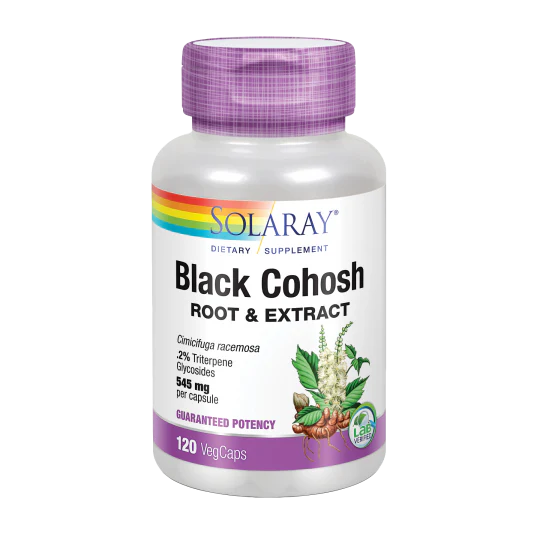 Black Cohosh (Cimicifuga) · Solaray · 120 cápsulas