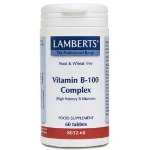 Vitamina B100 Complex · Lamberts · 60 comprimidos