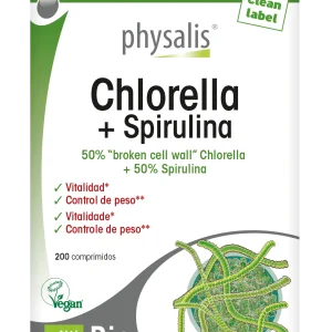 Chlorella + Spirulina · Physalis · 200 comprimidos