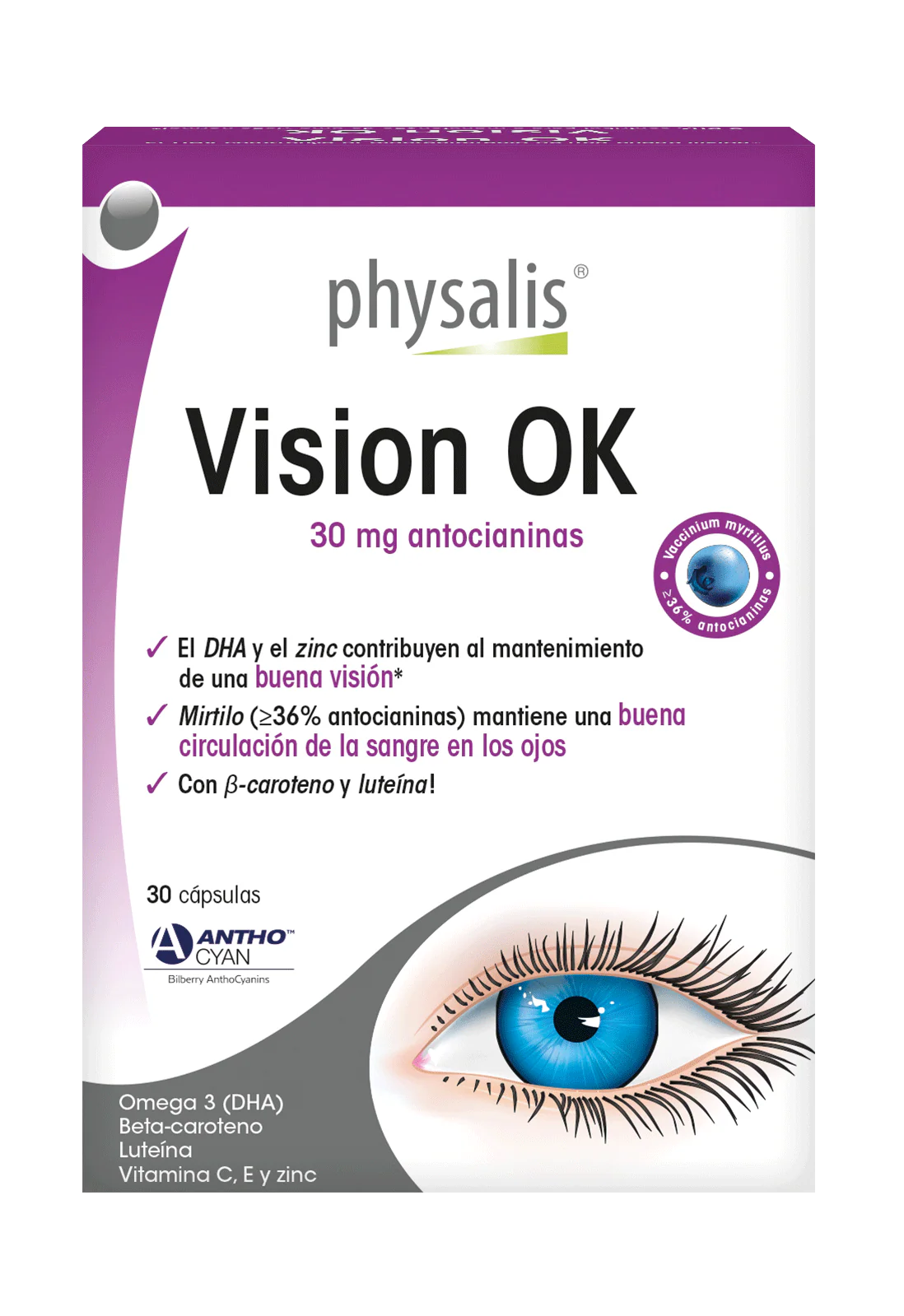 Vision OK · Physalis · 30 cápsulas