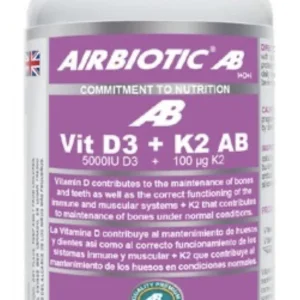 Vitamina D3 + K2 AB · Airbiotic · 60 comprimidos