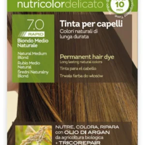 Biokap Nutricolor Delicato Rapid 7.0 Rubio Medio Natural · Biokap · 135 ml