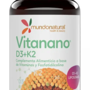 Vitanano D3 + K2 · Mundo Natural · 30 cápsulas