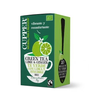 Te Verde con Lima y Jengibre BIO · Cupper · 20 filtros