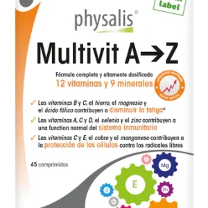 Multivit A-Z · Physalis · 45 comprimidos