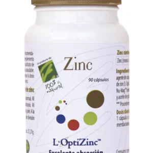 Zinc · 100% Natural · 90 cápsulas