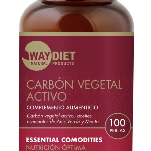 Carbon Vegetal Activo · Waydiet · 100 perlas