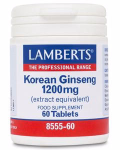 Ginseng Coreano 1.200 mg · Lamberts · 60 comprimidos