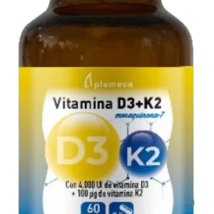 Vitamina D3+K2 · Plameca · 60 cápsulas