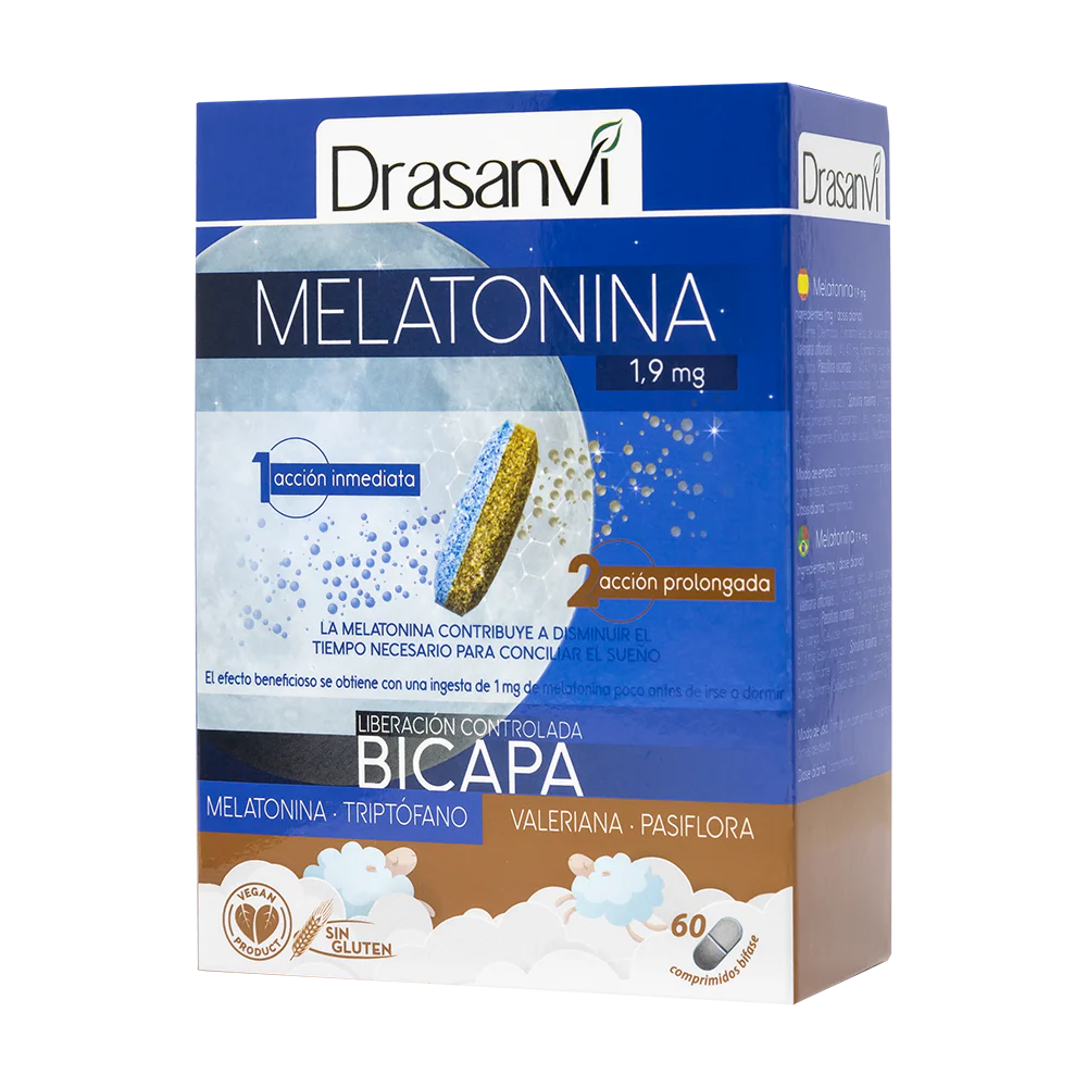 Melatonina Bicapa 1,9 mg · Drasanvi · 60 comprimidos