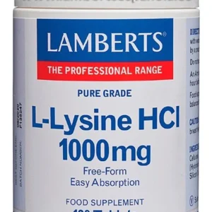 L-Lisina 1.000 mg · Lamberts · 120 comprimidos