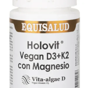 Holovit Vegan D3+K2 con Magnesio · Equisalud · 50 cápsulas