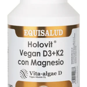 Holovit Vegan D3+K2 con Magnesio · Equisalud · 180 cápsulas