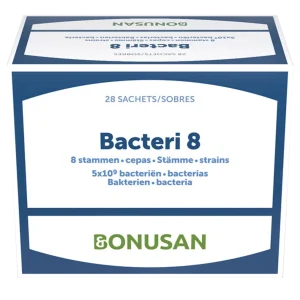 Bacteri 8 · Bonusan · 28 sobres