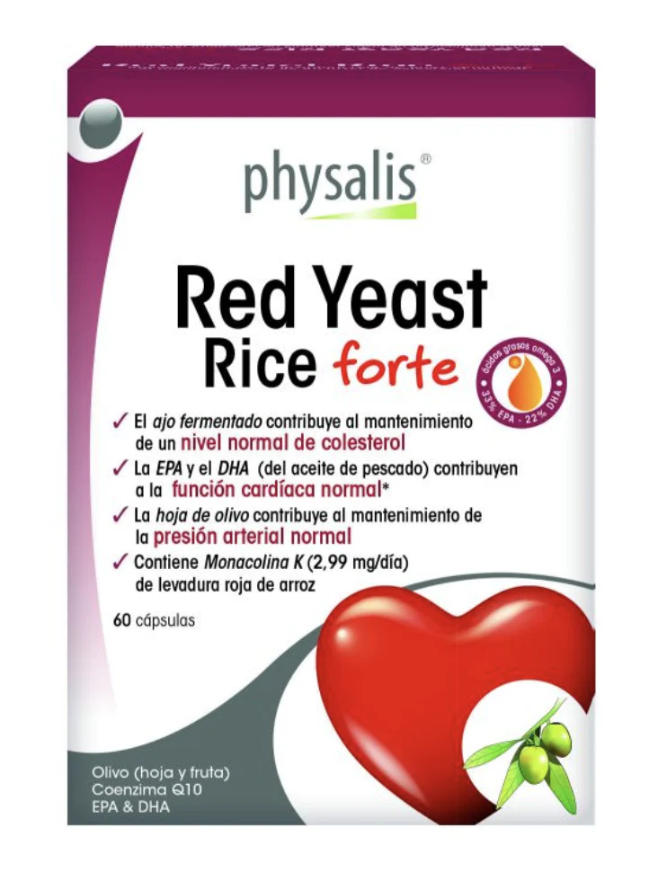 Red Yeast Rice Forte · Physalis · 60 cápsulas