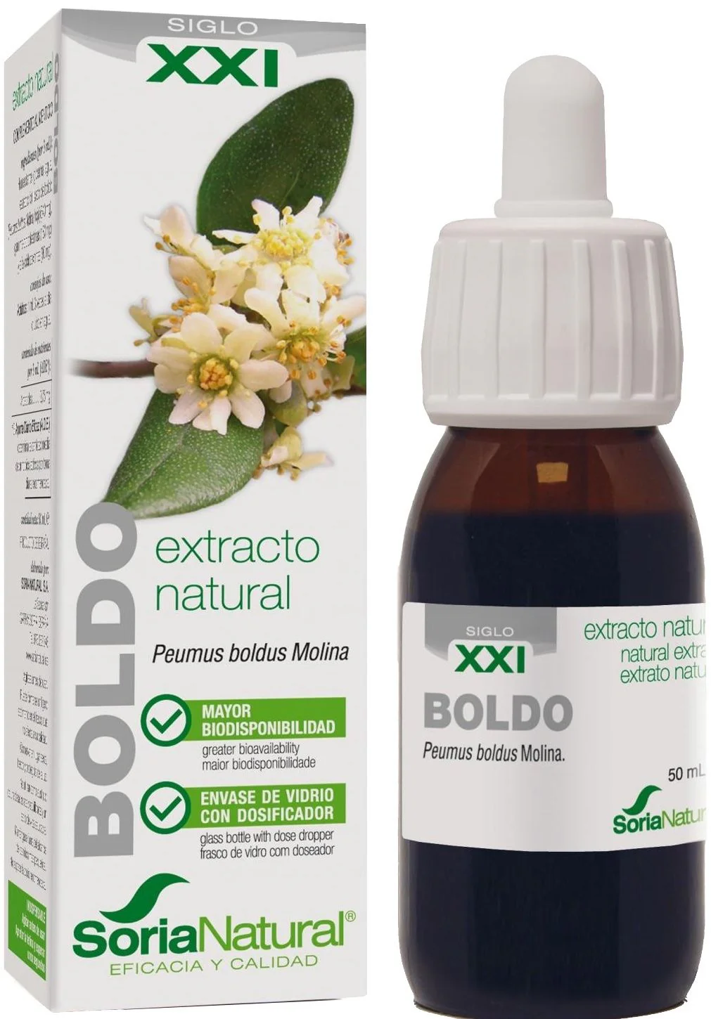 Extracto de Boldo XXI · Soria Natural · 50 ml