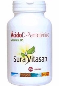 Ácido D-Pantoténico · Sura Vitasan · 100 cápsulas