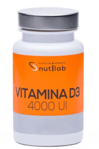 Vitamina D3 4.000 UI · Nutilab · 60 perlas
