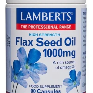 Aceite de Semillas de Lino 1.000 mg · Lamberts · 90 cápsulas