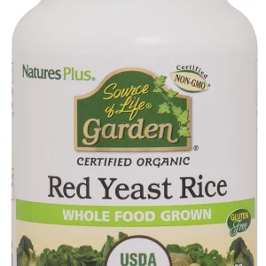 Levadura Roja de Arroz (Red Yeast Rice) Garden · Nature's Plus · 60 cápsulas